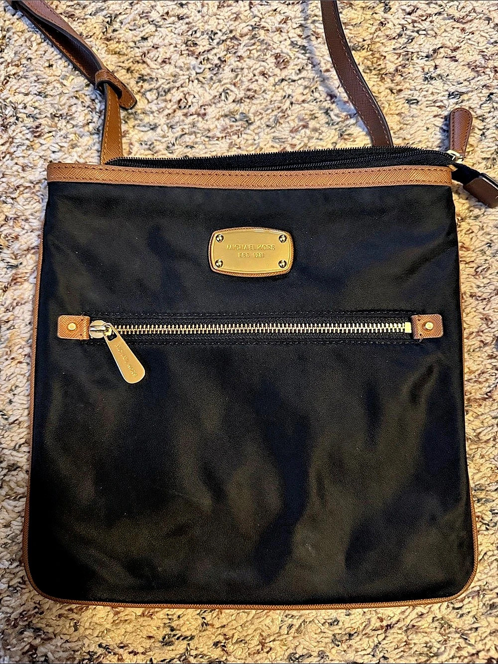 Michael Kors Black & Brown Crossbody Bag